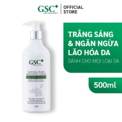 Kem ủ trắng da mặt GSC Natural Pearl Whitening Cream 500ml
