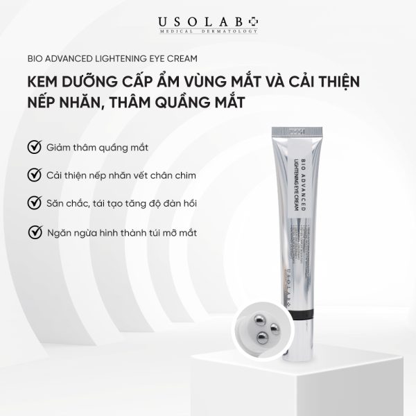 Kem Giảm Bọng Mắt Usolab Bio Advanced Lightening Eye Cream 25ml 1 Kem Giảm Bọng Mắt Usolab Bio Advanced Lightening Eye Cream 25ml 1