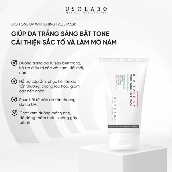 Kem ủ Trắng Mặt Usolab Bio Tone Up Whitening Face Mask 50ml 1 Kem ủ Trắng Mặt Usolab Bio Tone Up Whitening Face Mask 50ml 1
