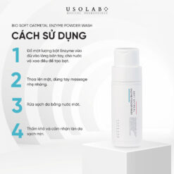 Tẩy Da Chết Usolab Bio Soft Oatmeal Enzyme Powder Wash 50g 2