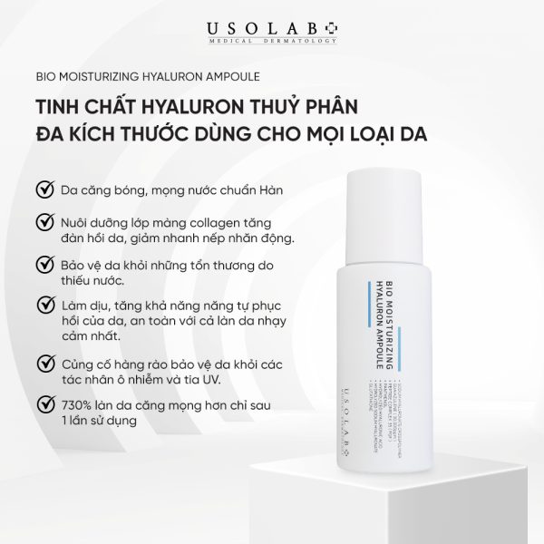 Tinh Chất Ha Usolab Bio Moisturizing Hyaluron Ampoule Căng Bóng 50ml 1 Tinh Chất Ha Usolab Bio Moisturizing Hyaluron Ampoule Căng Bóng 50ml 1