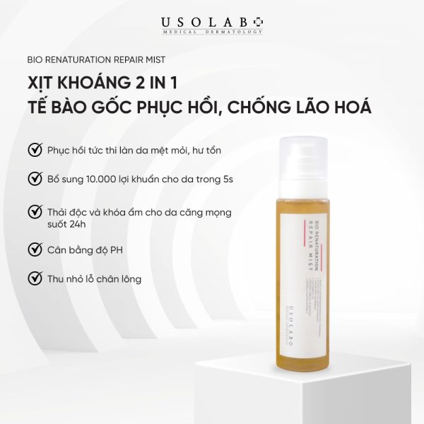 Xịt Khoáng Toner Usolab Bio Renaturation Pdrn Repair Mist 150ml 1 Xịt Khoáng Toner Usolab Bio Renaturation Pdrn Repair Mist 150ml 1