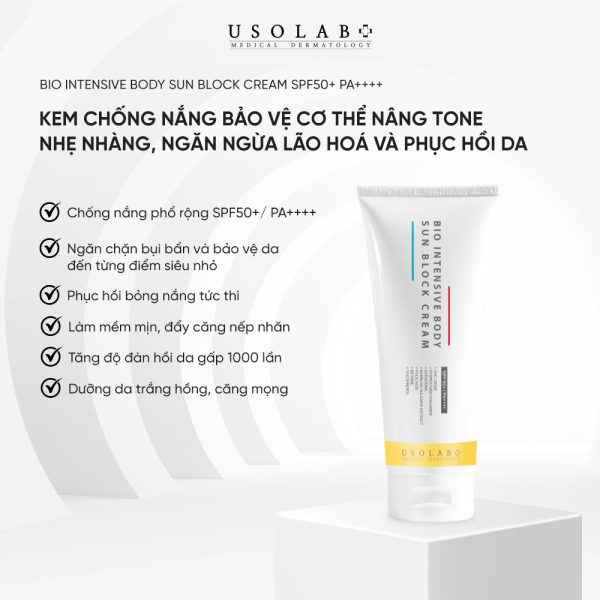 Kem Chống Nắng Usolab Bio Intensive Body Sun Block Cream Spf 50 Pa 120ml 1 Kem Chống Nắng Usolab Bio Intensive Body Sun Block Cream Spf 50 Pa 120ml 1