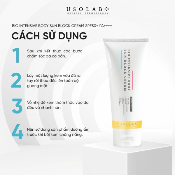 Kem Chống Nắng Usolab Bio Intensive Body Sun Block Cream Spf 50 Pa 120ml 2 Kem Chống Nắng Usolab Bio Intensive Body Sun Block Cream Spf 50 Pa 120ml 2